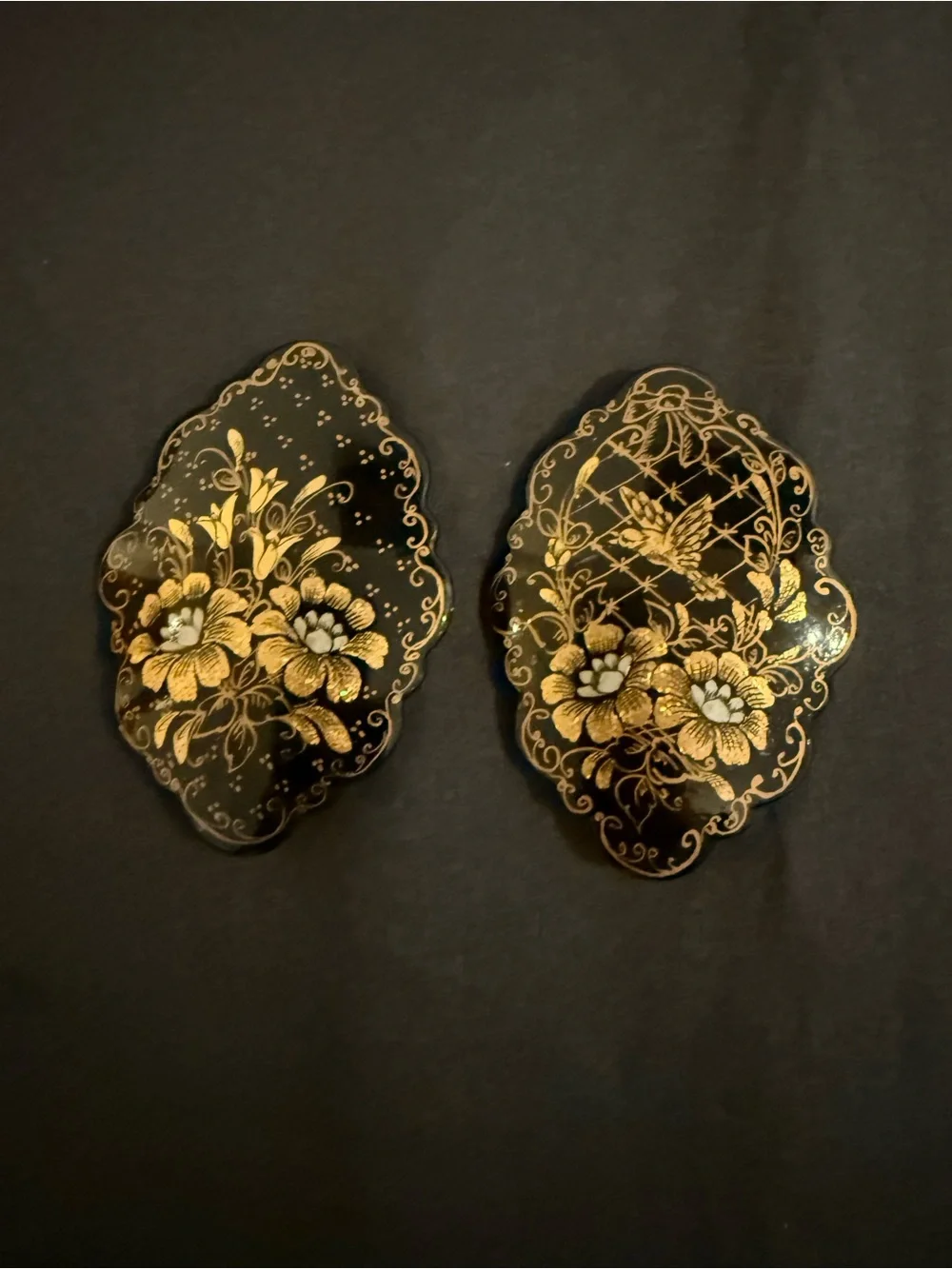 Floral brooches